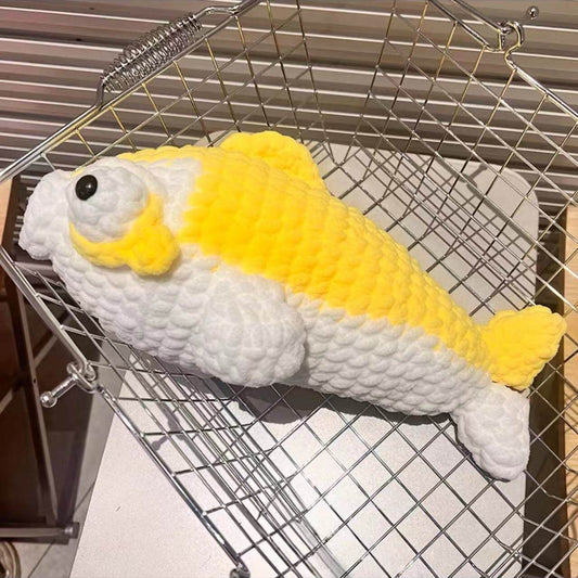 Cute handmade salted fish stick crochet kit, DIY crocheting gift, yarn hand-knitting.