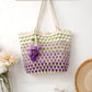 Large Gradient Tulip Handbag DIY Crochet Kit Gift