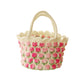 Tulip-shaped hand-knitted bag, crocheted bag, DIY material kit, homemade gift