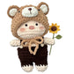 Sunflower Dress-up Pig Crochet Kit: DIY Cute Doll