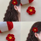 DIY yarn hair clip crochet kit for knitted hair accessories and gifts