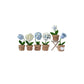 Crochet DIY kit Mini potted plant bouquet, handmade yarn flowers, homemade tulips, car ornaments