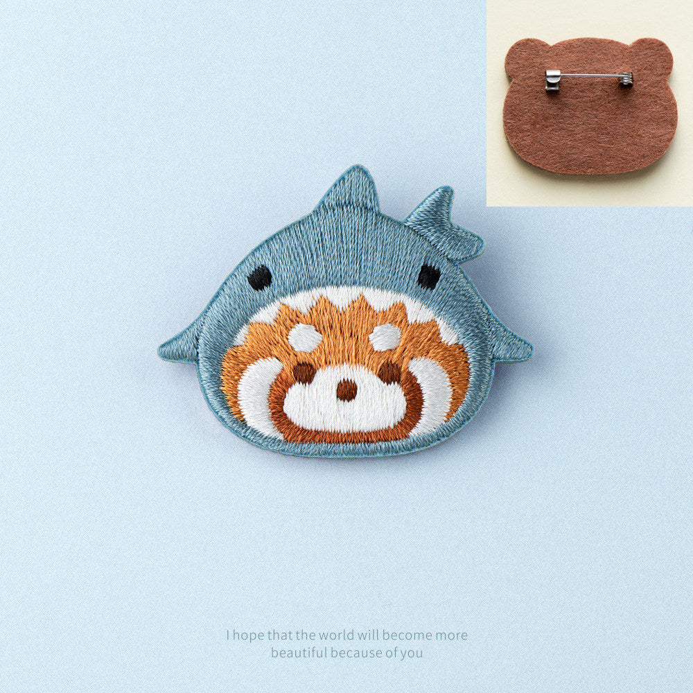 Adorable Red Panda Embroidery Patch