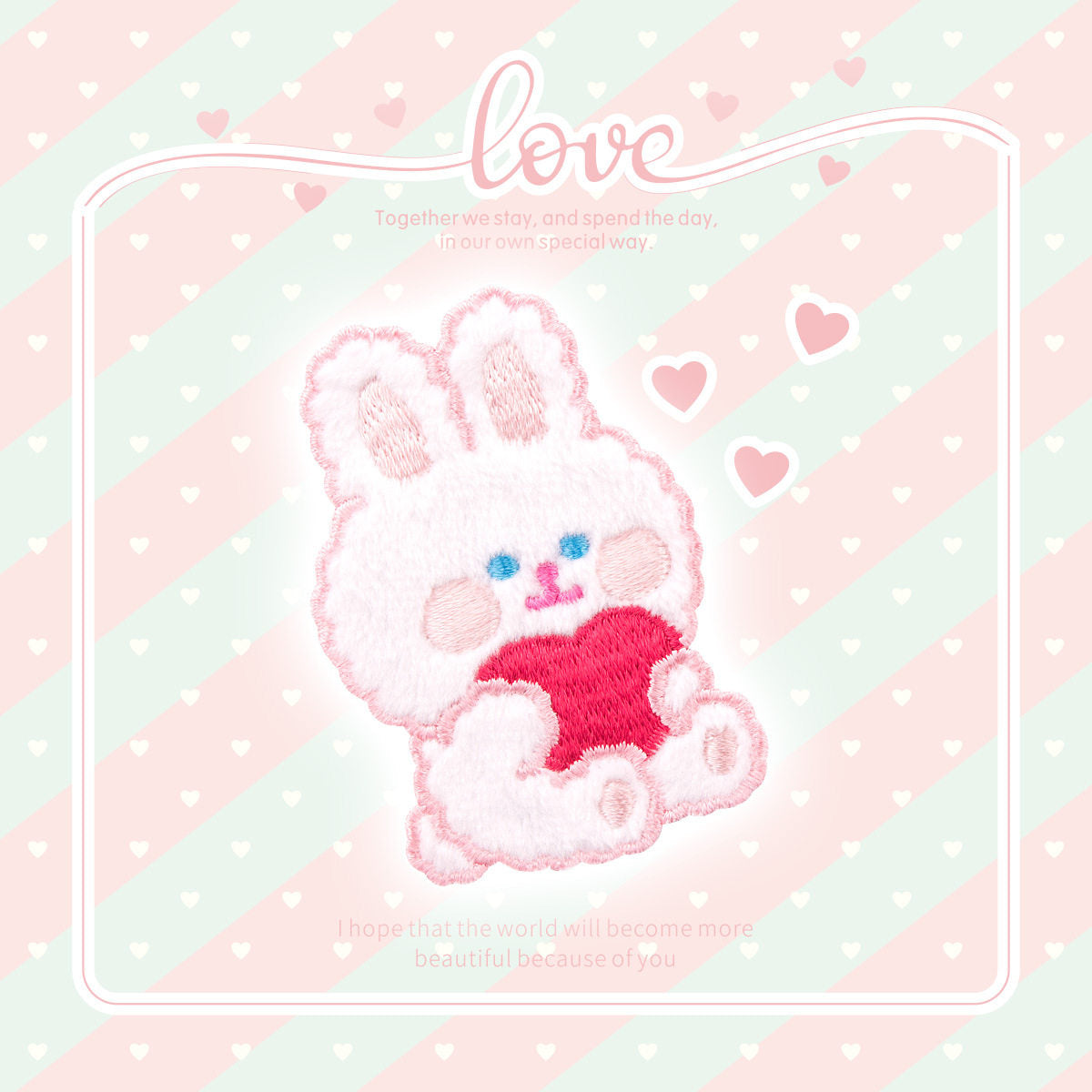 Plush Bear Scarf Embroidery Patch
