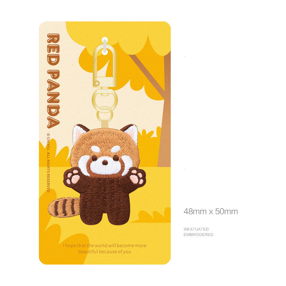 Adorable Red Panda Embroidery Patch