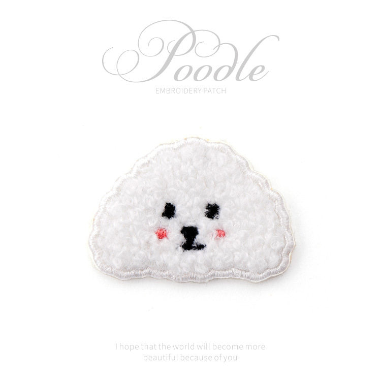 Plush Bear Scarf Embroidery Patch