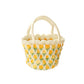 Tulip-shaped hand-knitted bag, crocheted bag, DIY material kit, homemade gift
