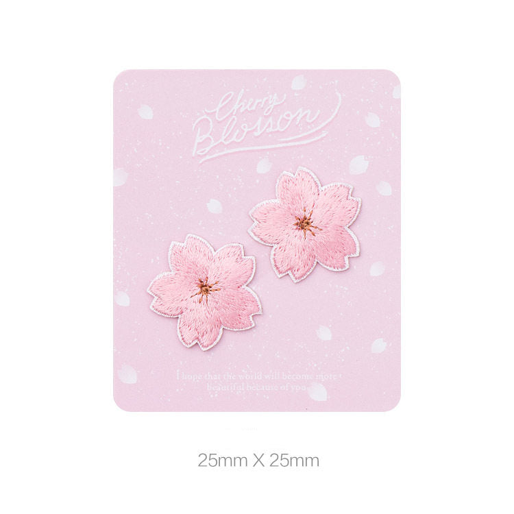 Exquisite Floral Embroidered Self-Adhesive Fabric Patch
