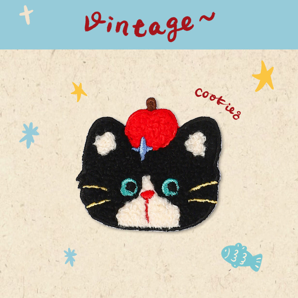 Plush Cat Embroidery Patch
