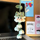 Three-eyed ghost lily of the valley pendant, Hello Kitty cat, little panda backpack, DIY crochet kit, gift set.