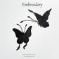 Black Butterfly Embroidery Patch