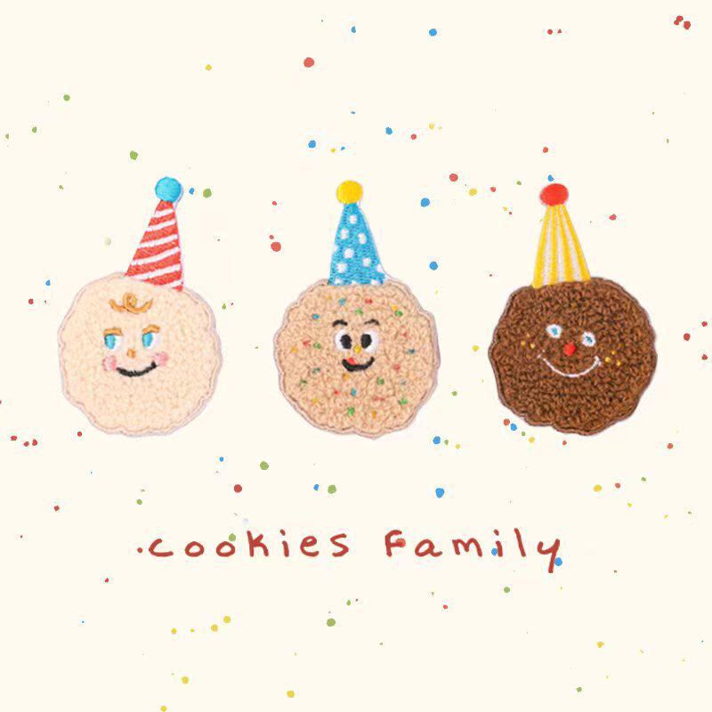 Plush Cookie Embroidery Patch