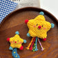Cute little star pendant, handmade yarn, DIY crochet kit, crochet doll gift.
