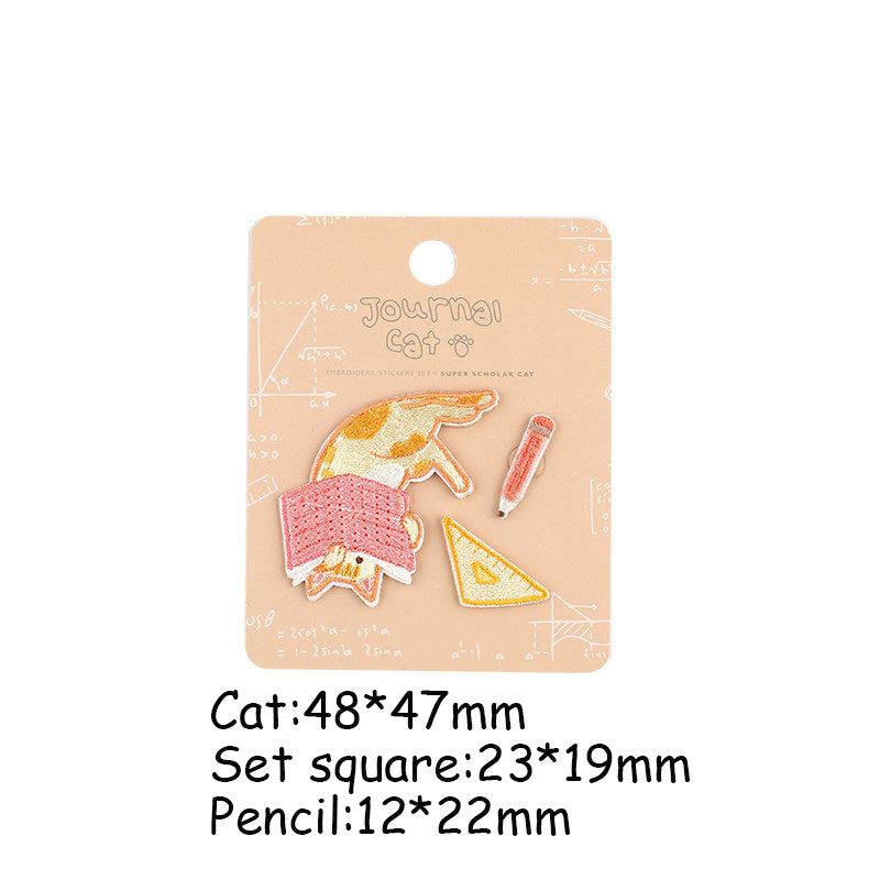 Soft & Cute Cat Embroidery Patch