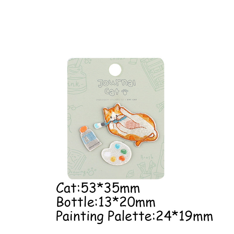 Soft & Cute Cat Embroidery Patch
