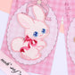 Soft and Cute Rabbit Embroidery Patch