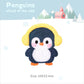 Plush Penguin Embroidery Patch