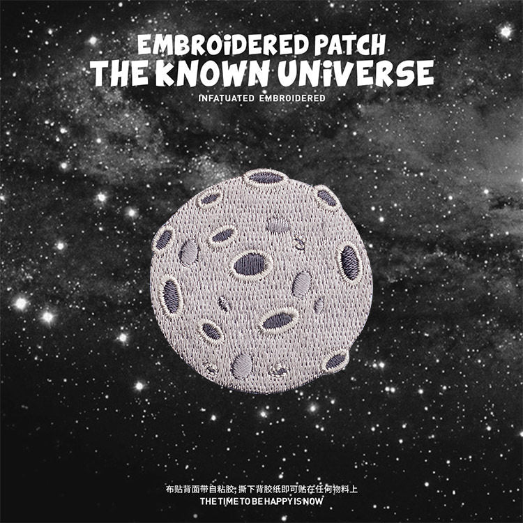 Planets, Universe, and Moon Embroidered Patches