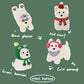 Korean-Style Dog Embroidery Patches