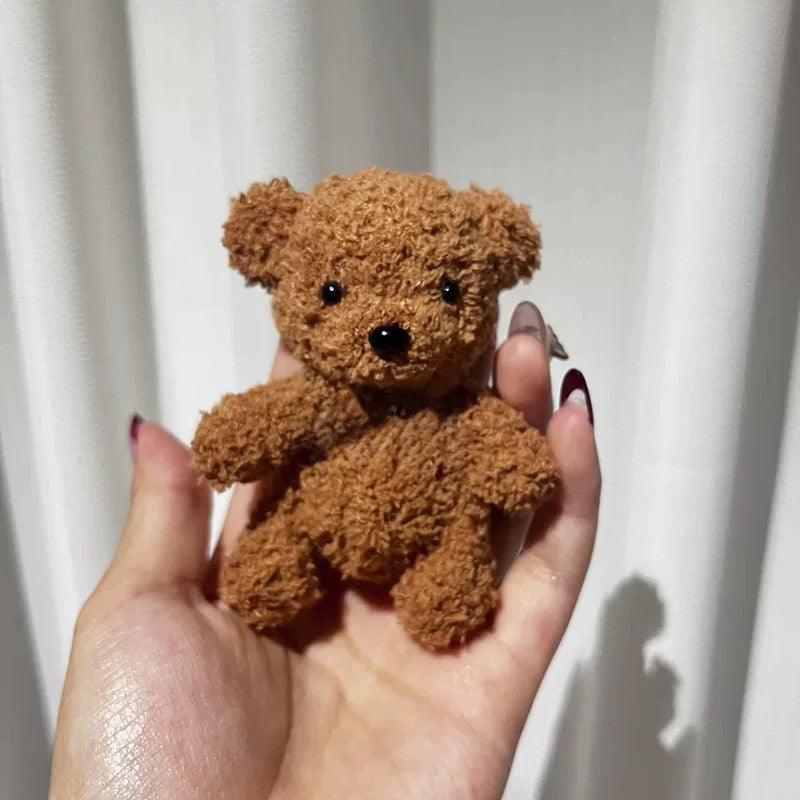 Handmade New Year's gifts,cute bear and rabbit keychains, bag charms, crochet dolls, yarn DIY material kit
