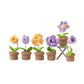 Crochet DIY kit Mini potted plant bouquet, handmade yarn flowers, homemade tulips, car ornaments