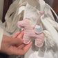 DIY Crocheted Horse Year Keychain with Wooden Horse Doll - Homemade Yarn Kit