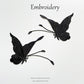 Black Butterfly Embroidery Patch