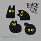 Black Cat Embroidery Patch