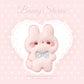 Soft and Cute Rabbit Embroidery Patch