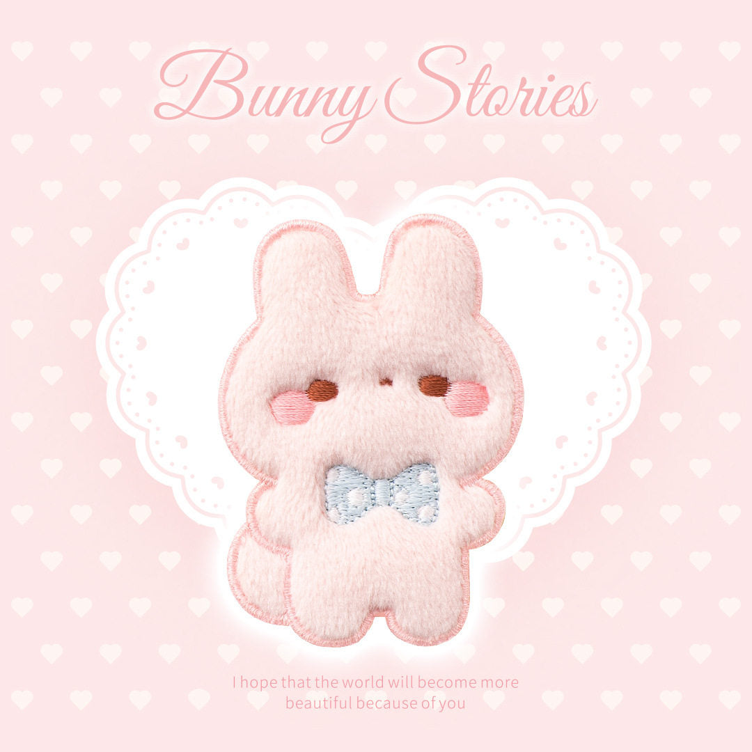 Soft and Cute Rabbit Embroidery Patch