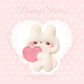 Soft and Cute Rabbit Embroidery Patch