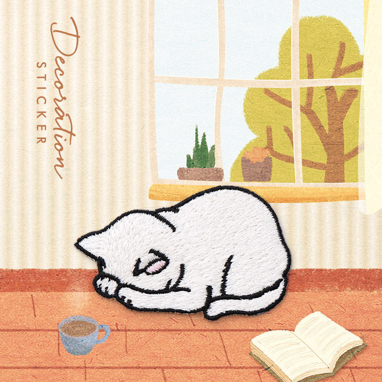 Soft & Cute Cat Embroidery Patch