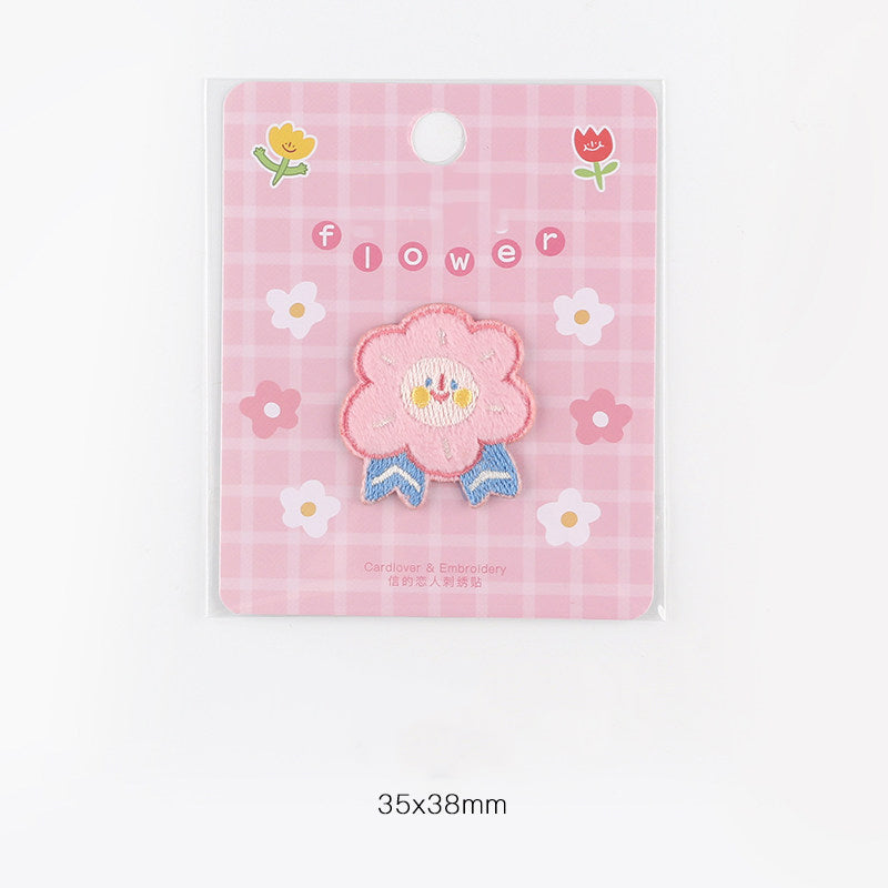 Plush Bear Scarf Embroidery Patch