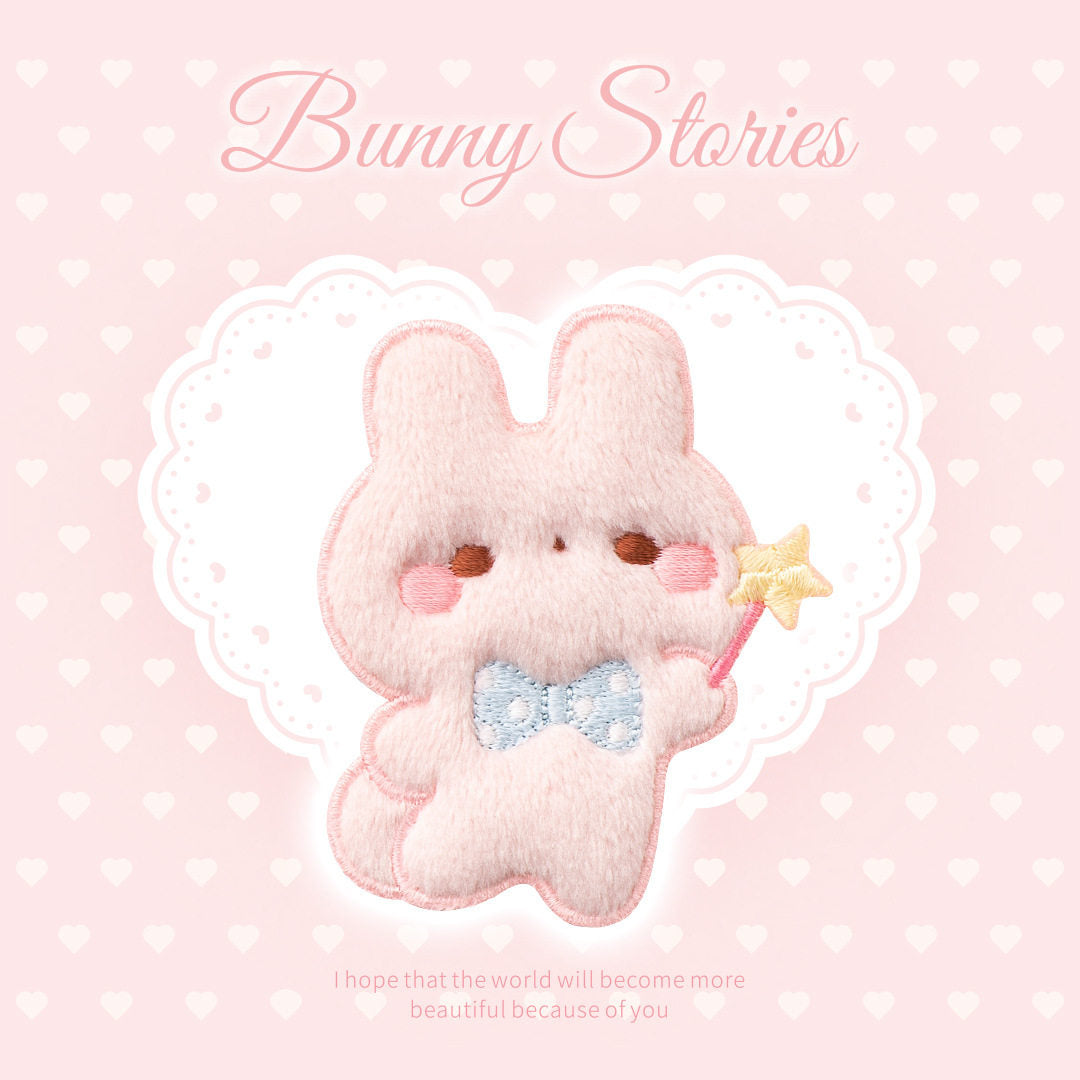 Soft and Cute Rabbit Embroidery Patch