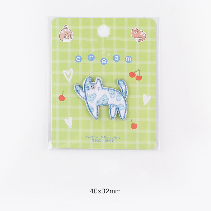 Plush Bear Scarf Embroidery Patch