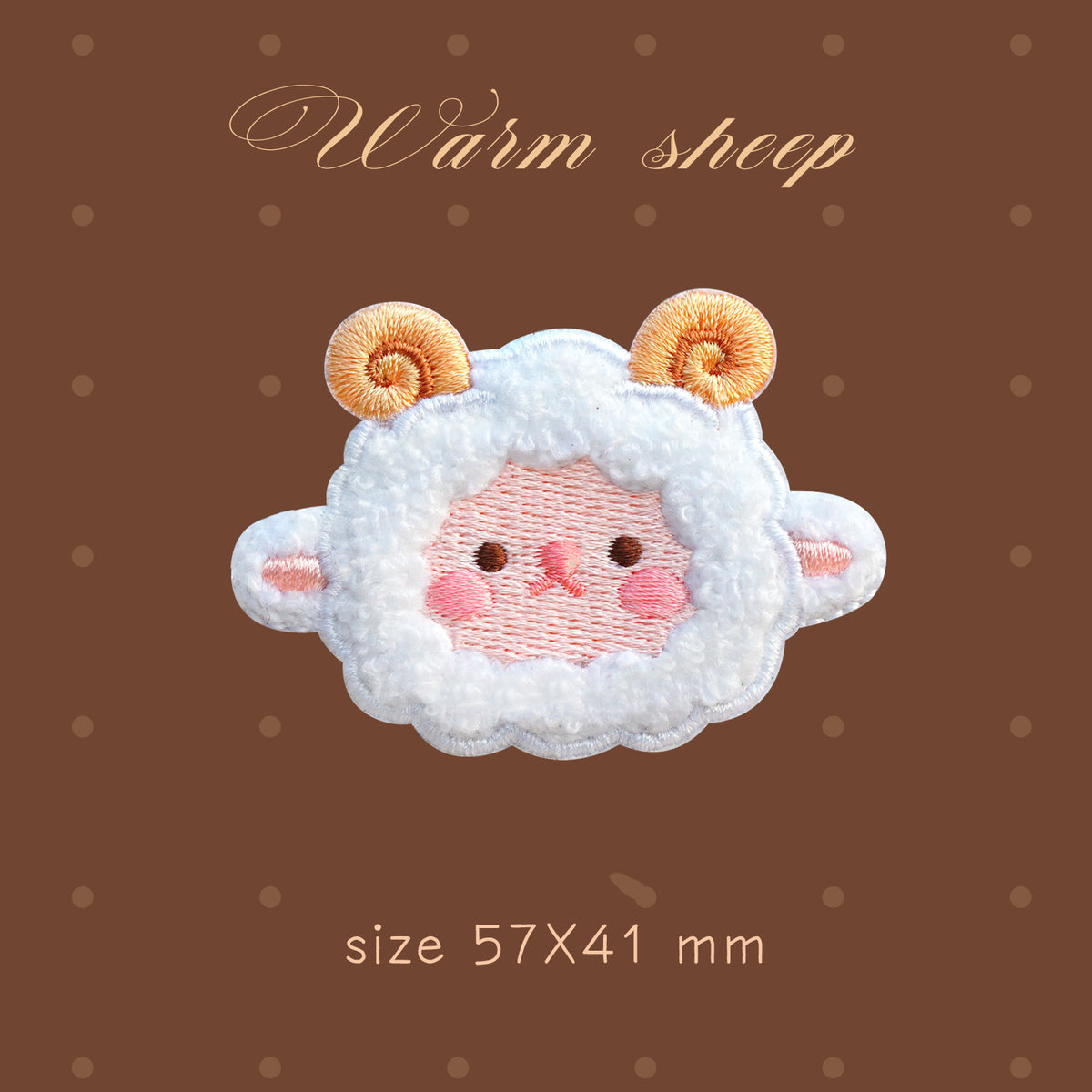 Plush Bear Scarf Embroidery Patch