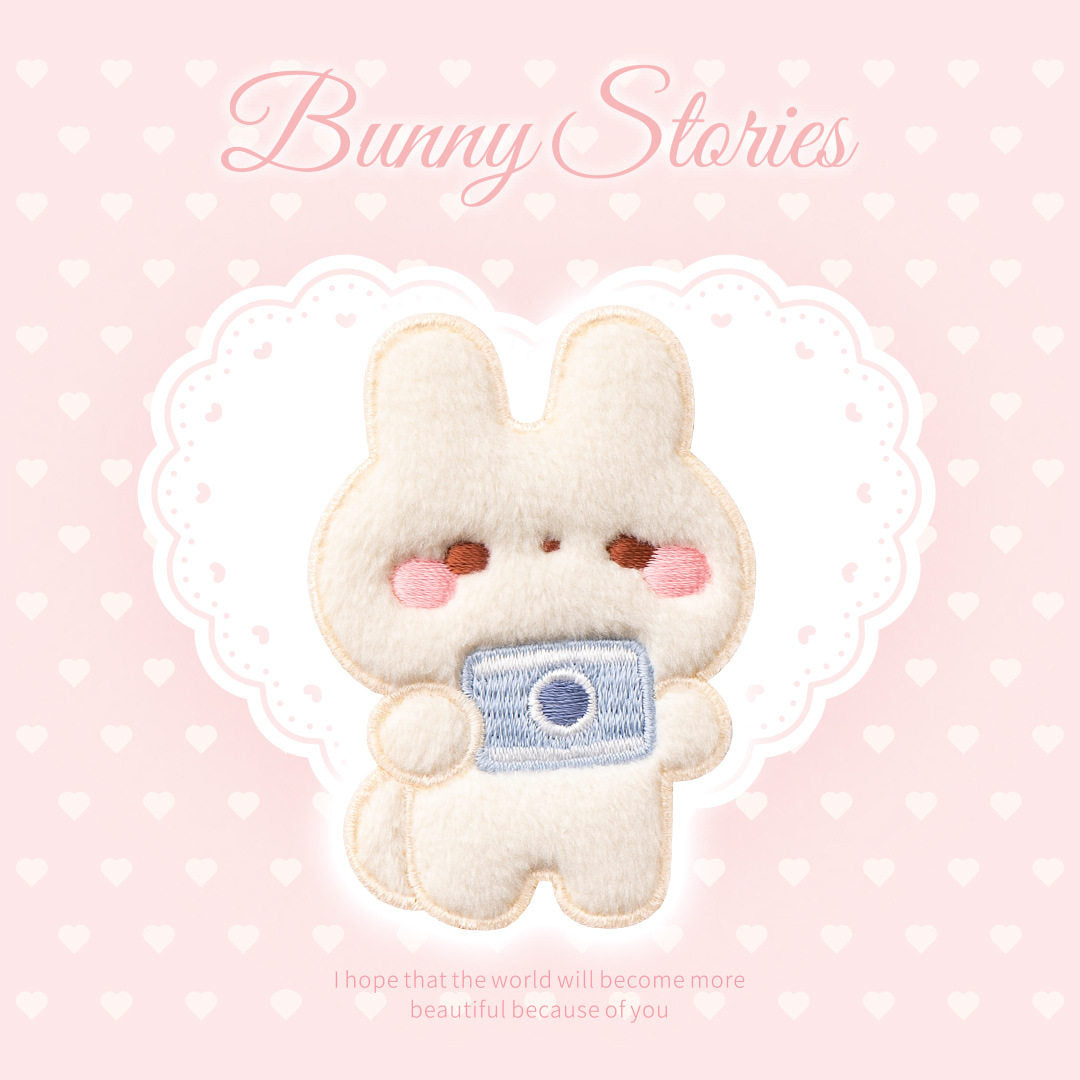 Soft and Cute Rabbit Embroidery Patch