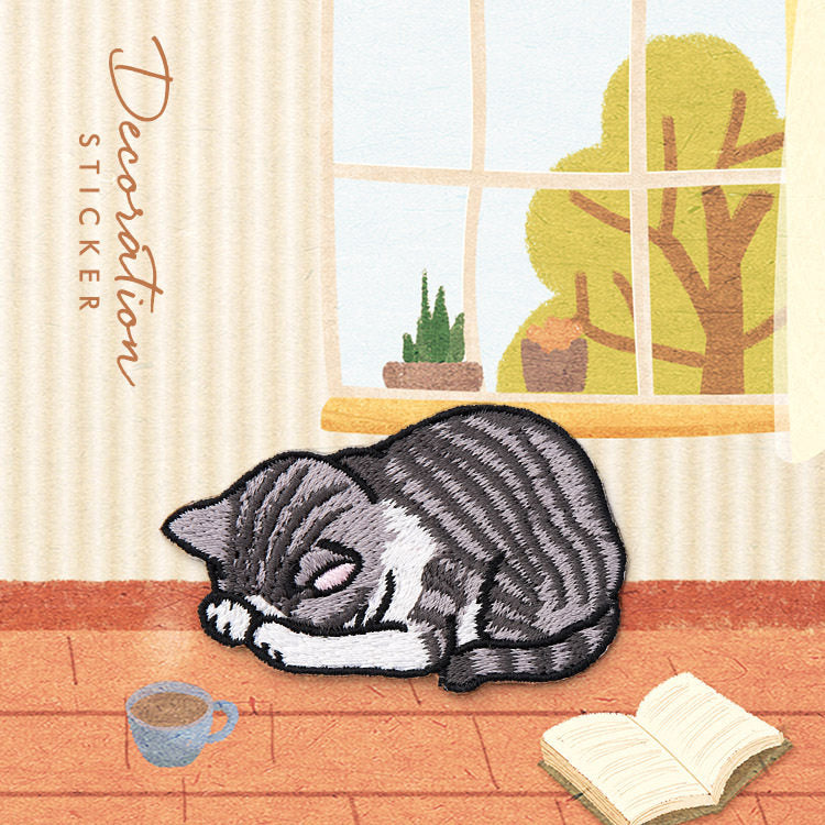 Soft & Cute Cat Embroidery Patch