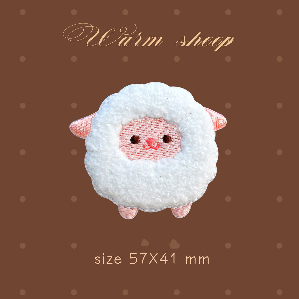 Plush Bear Scarf Embroidery Patch