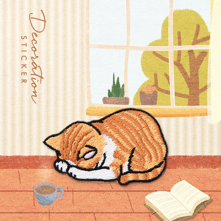 Soft & Cute Cat Embroidery Patch