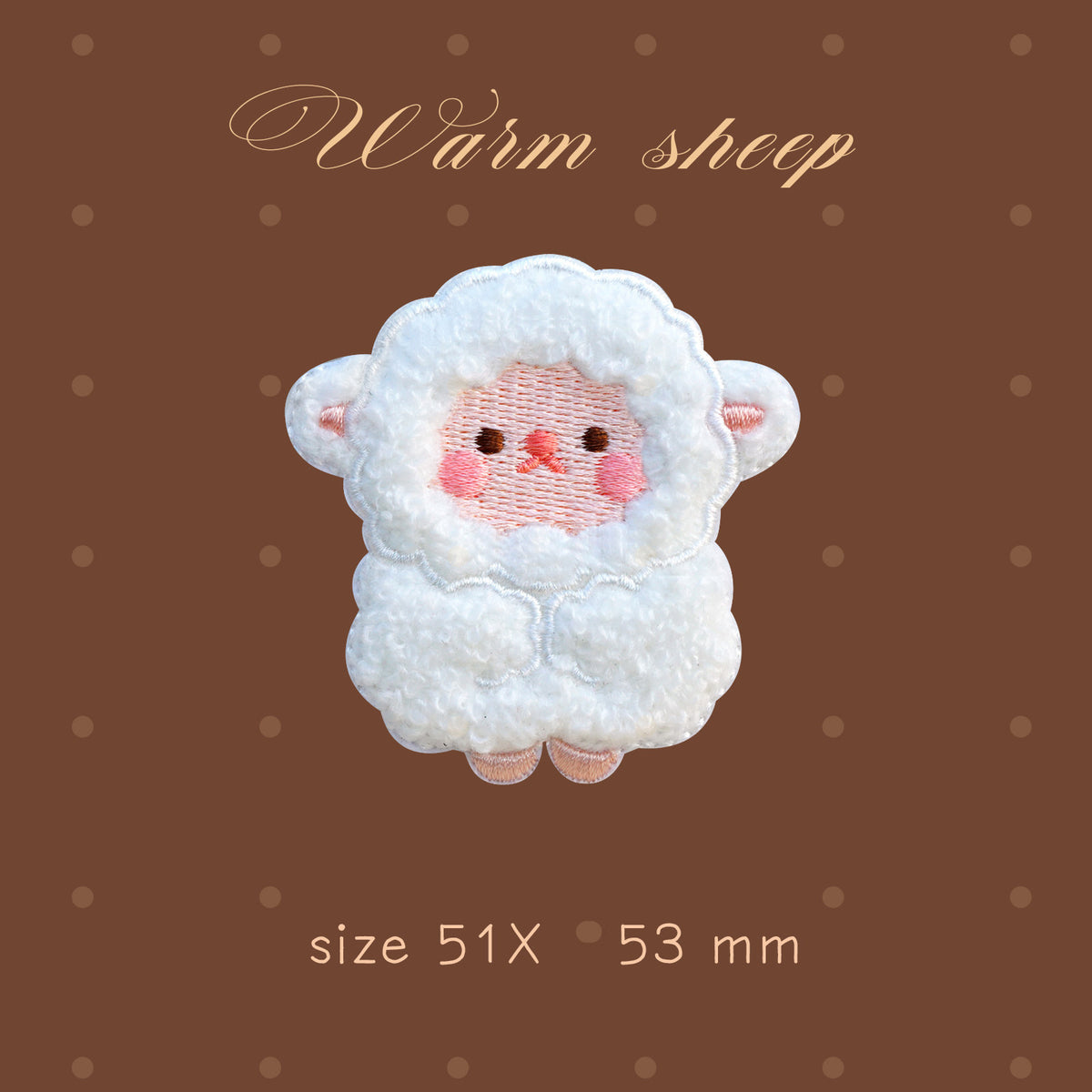 Plush Bear Scarf Embroidery Patch