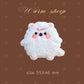 Plush Bear Scarf Embroidery Patch