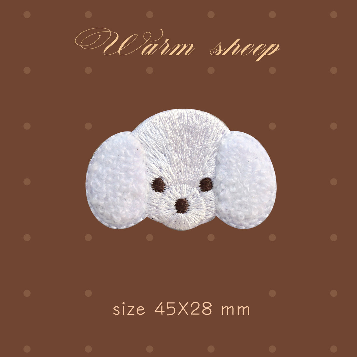 Plush Bear Scarf Embroidery Patch