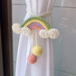 DIY DIY Dopamine Rainbow Wool Door Curtain Knitting Material Pack Crochet Crochet Cute Furniture Decorative Curtains