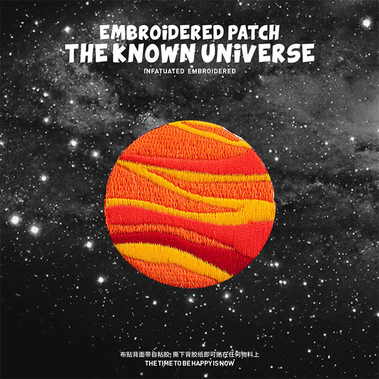 Planets, Universe, and Moon Embroidered Patches