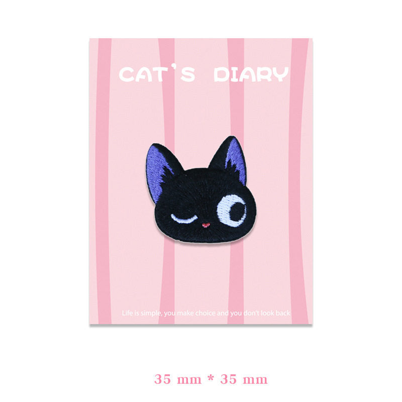Black Cat Embroidery Patch