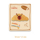 Hamburger Capybara Embroidery Patch
