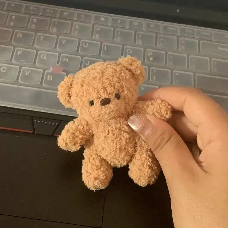Handmade New Year's gifts,cute bear and rabbit keychains, bag charms, crochet dolls, yarn DIY material kit