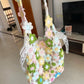 Hand-Knitted Wool Bag DIY Kit — Xuefeier Floral Shoulder Bag (Crochet Materials Pack) — A Perfect Gift