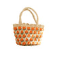 Tulip-shaped hand-knitted bag, crocheted bag, DIY material kit, homemade gift